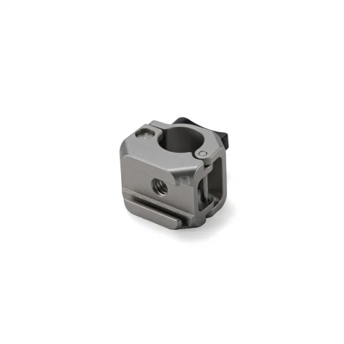 15mm Rod Clamp Mounting Adapter with Cold Shoe (1/4″-20) – Titanium White
