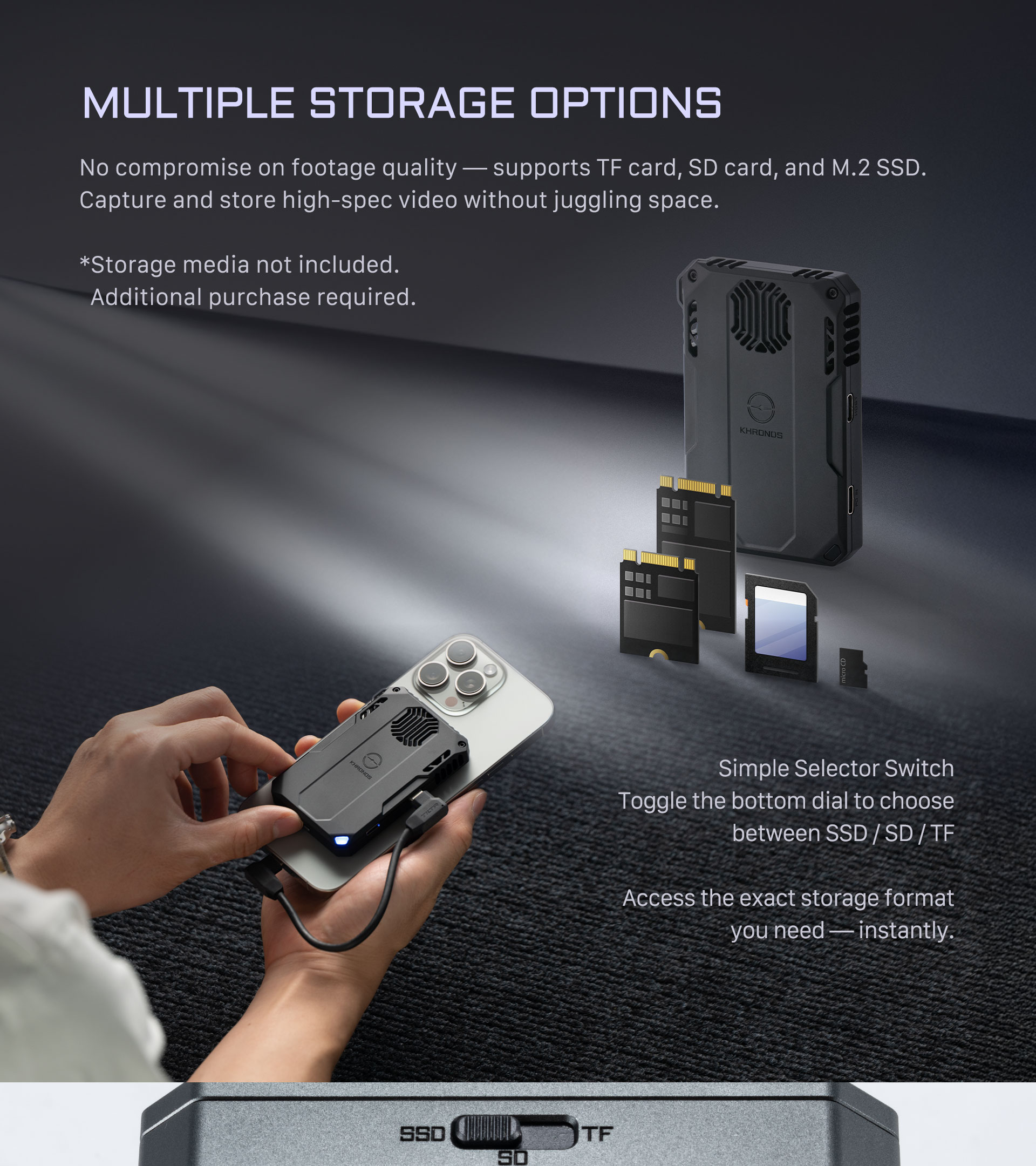 Khronos Cooling Storage System for iPhone