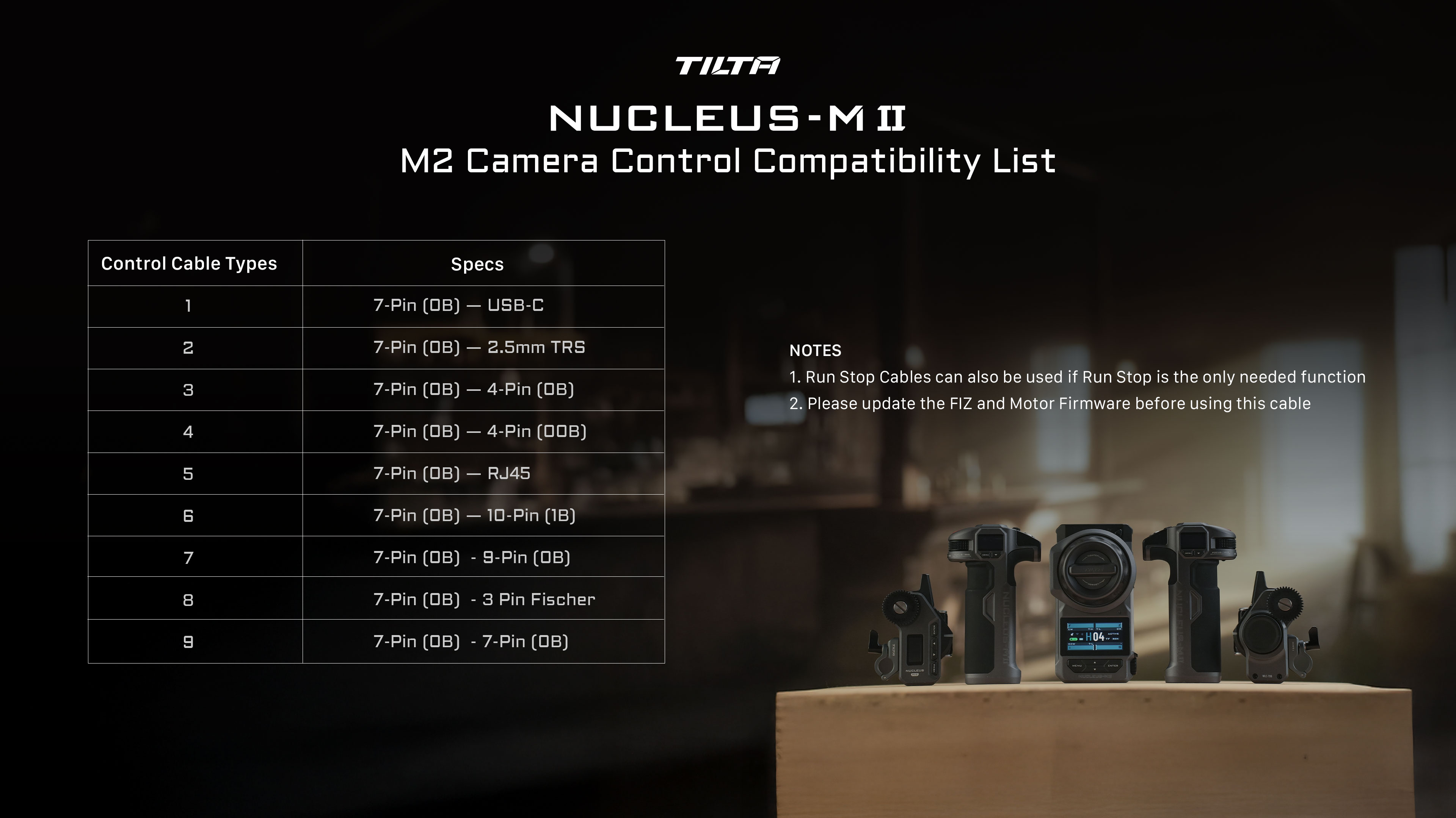 Nucleus-M II 7-Pin Control Cable