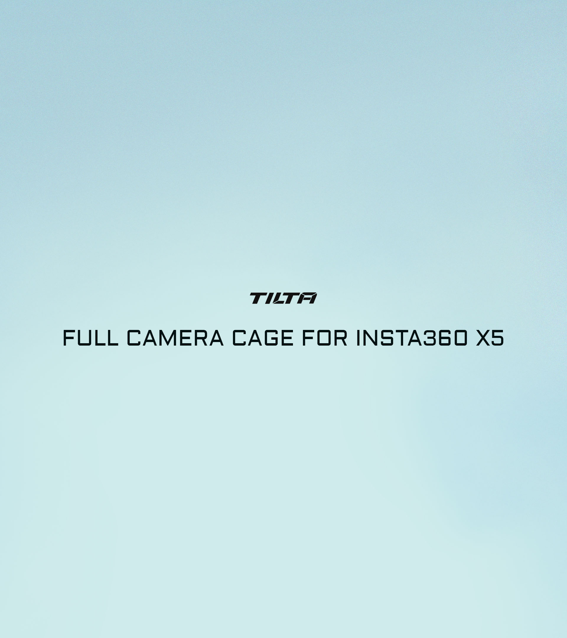 Full Camera Cage for Insta360 X5 – Titanium Grey