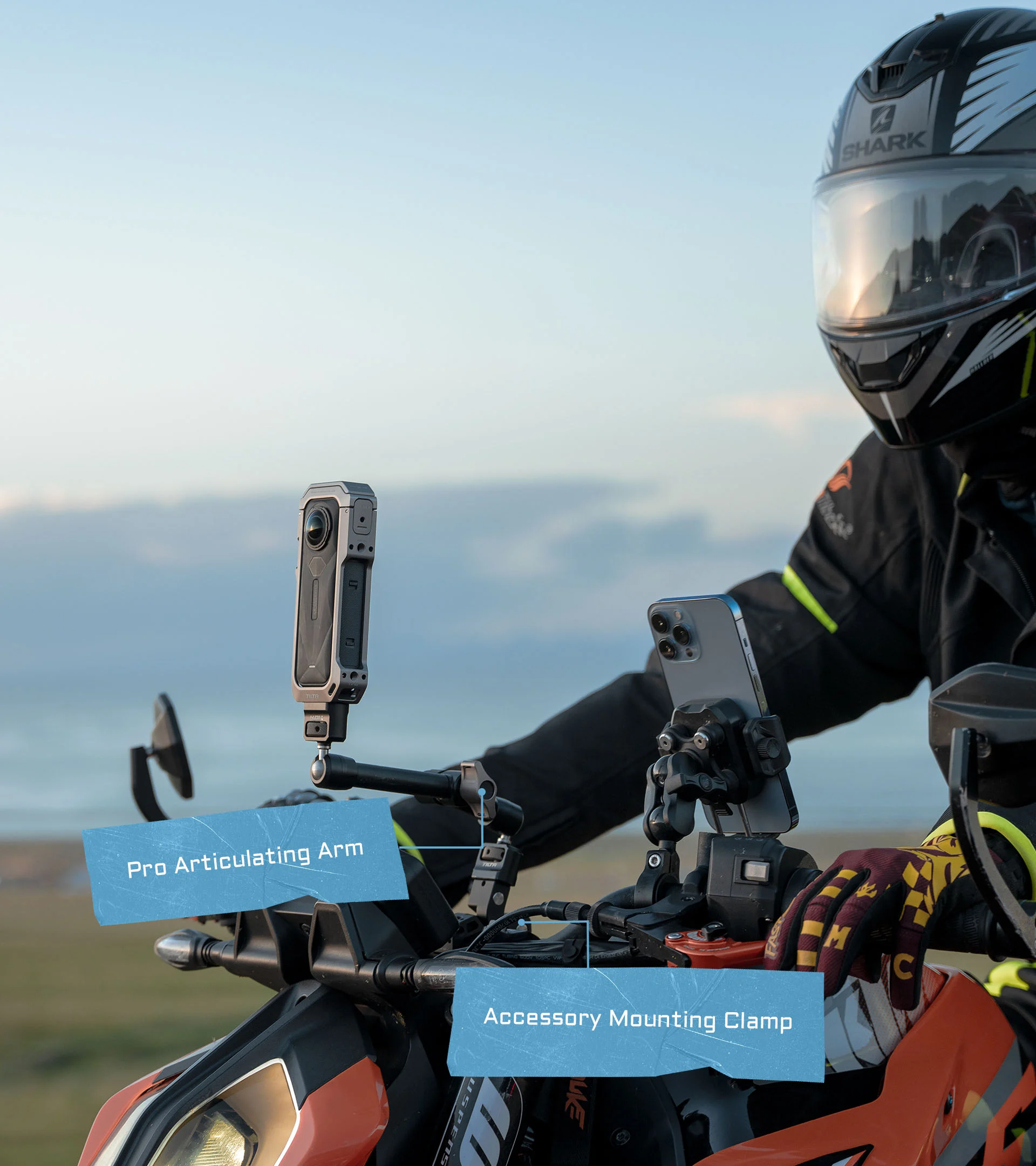 Full Camera Cage for Insta360 X5 – Titanium Grey