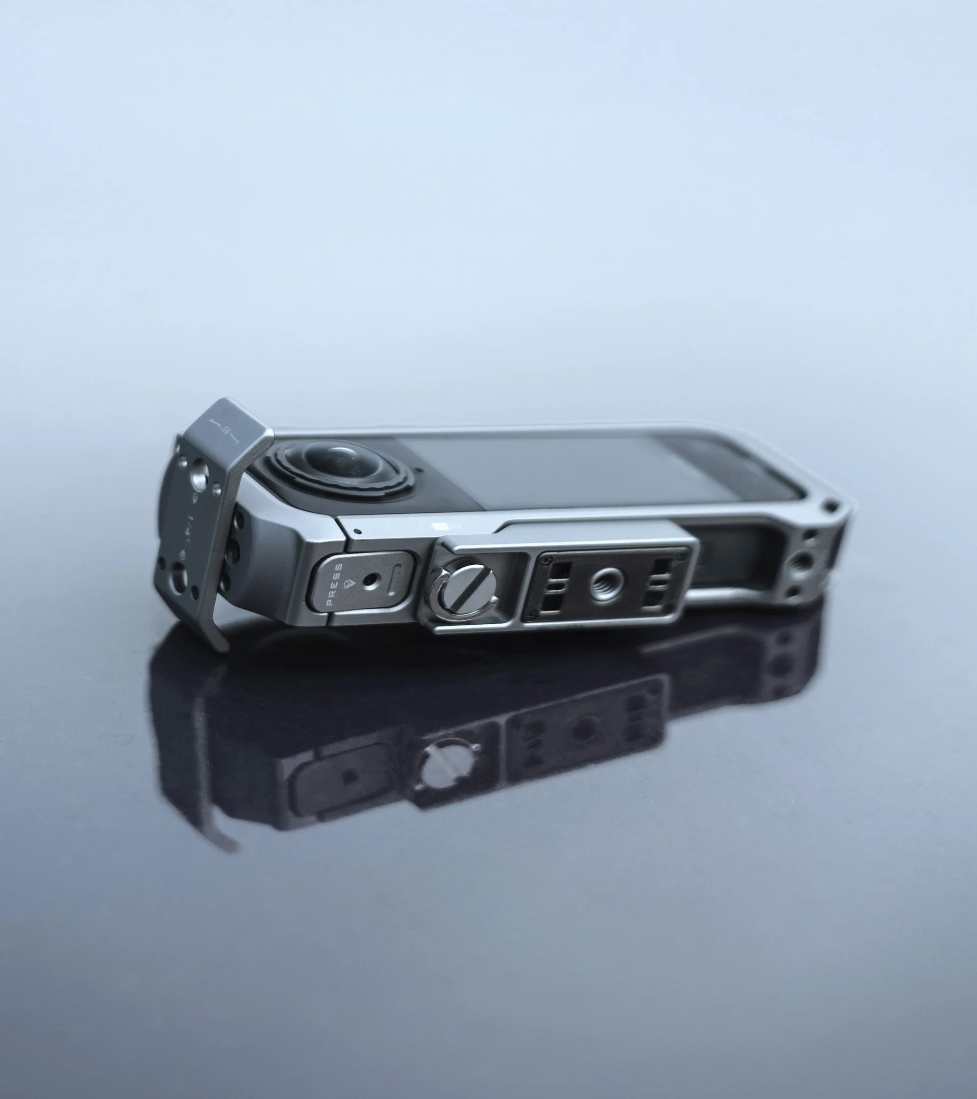 Full Camera Cage for Insta360 X5 – Titanium Grey