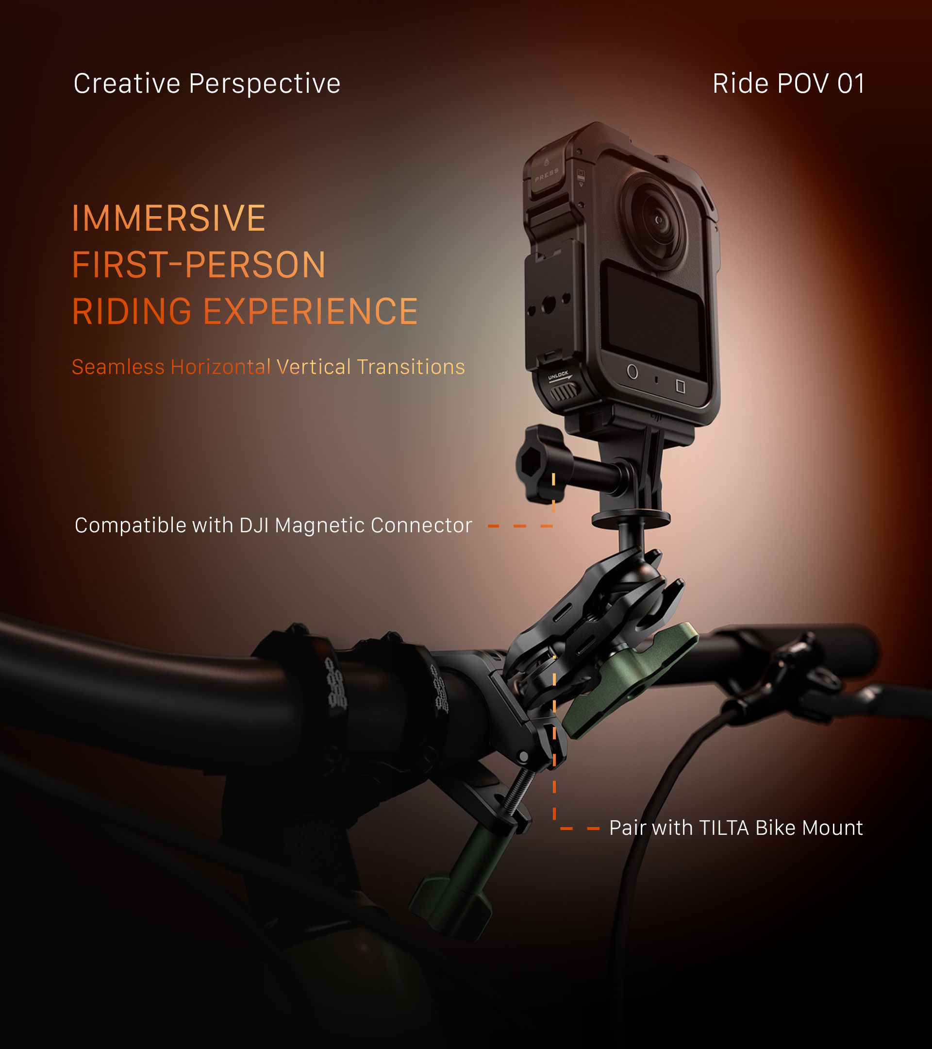 Full Camera Cage for DJI Osmo 360 – Black