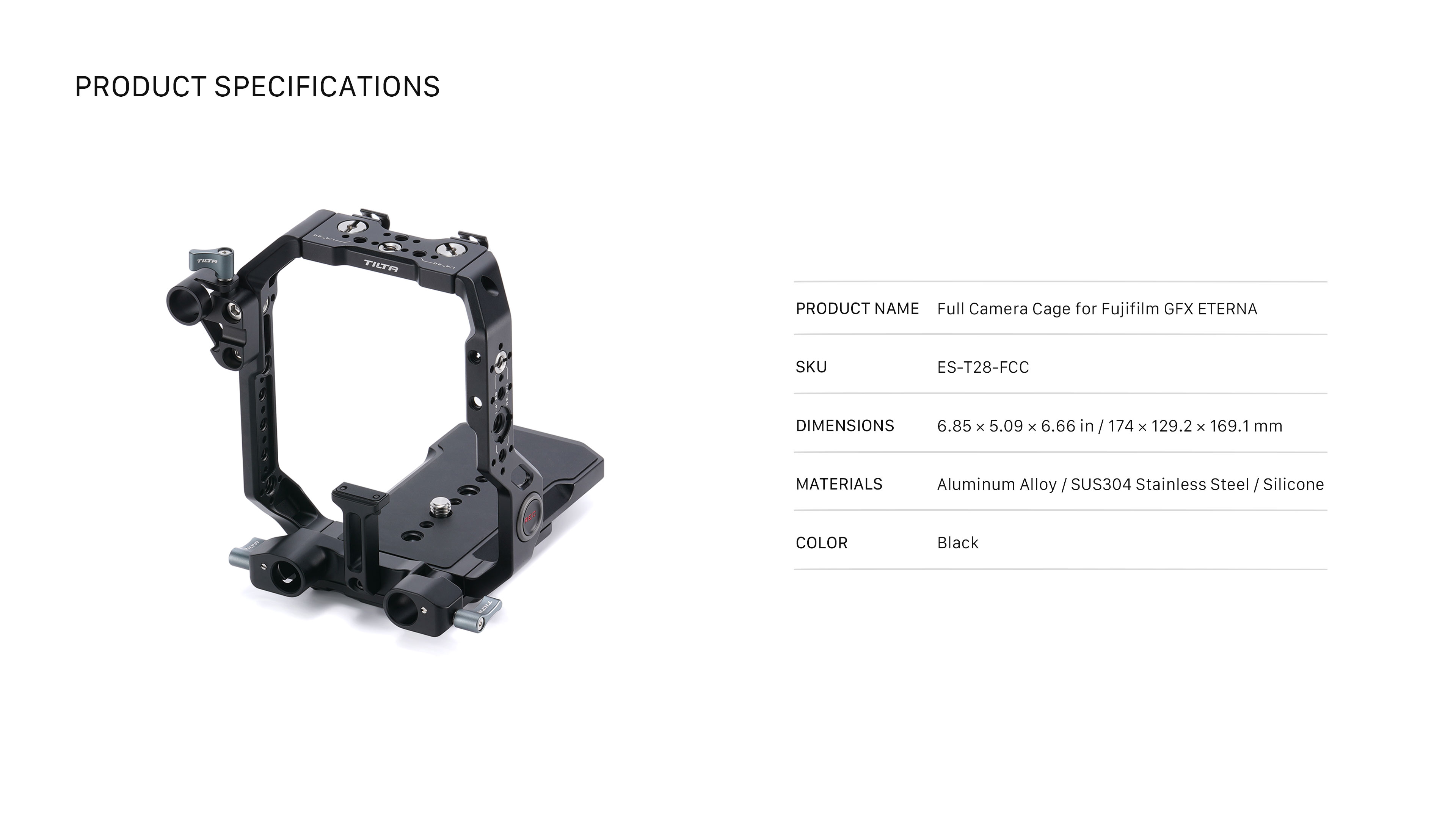 Full Camera Cage for Fujifilm GFX ETERNA