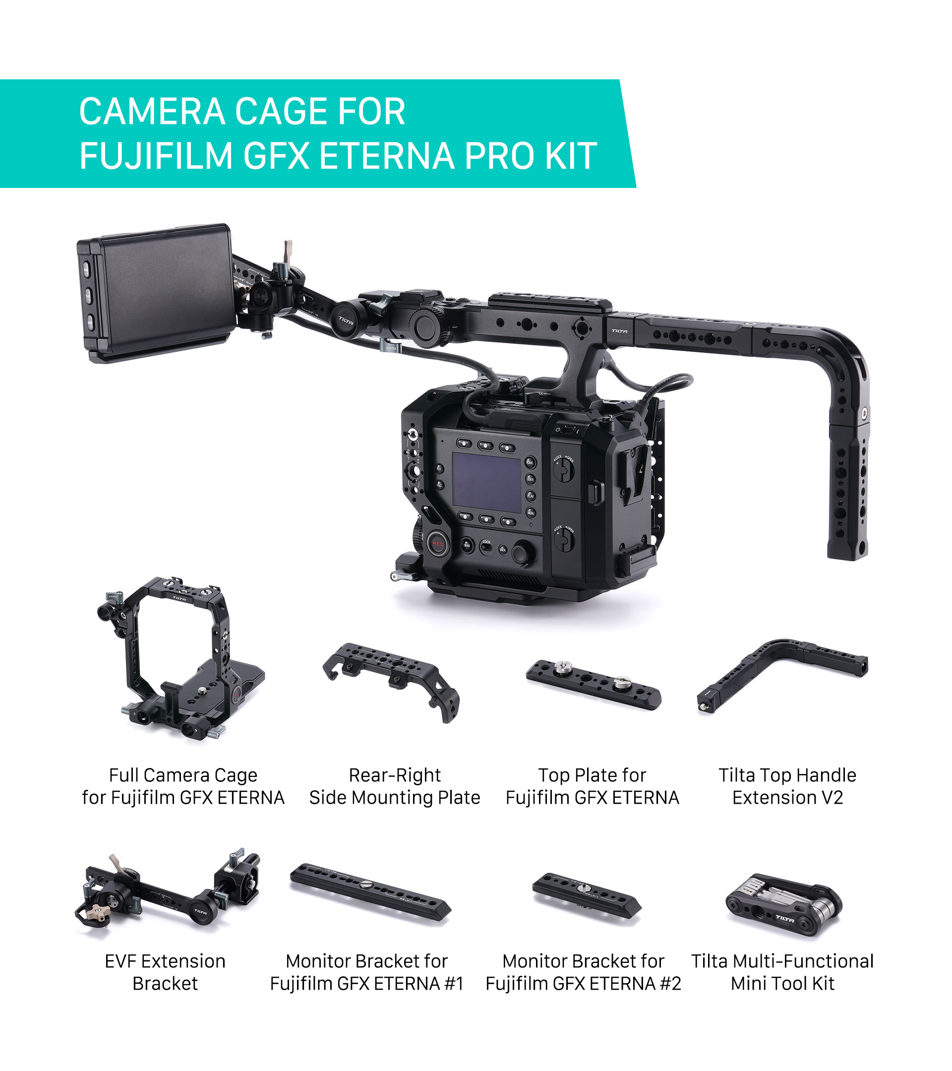 Camera Cage for Fujifilm GFX ETERNA Pro Kit