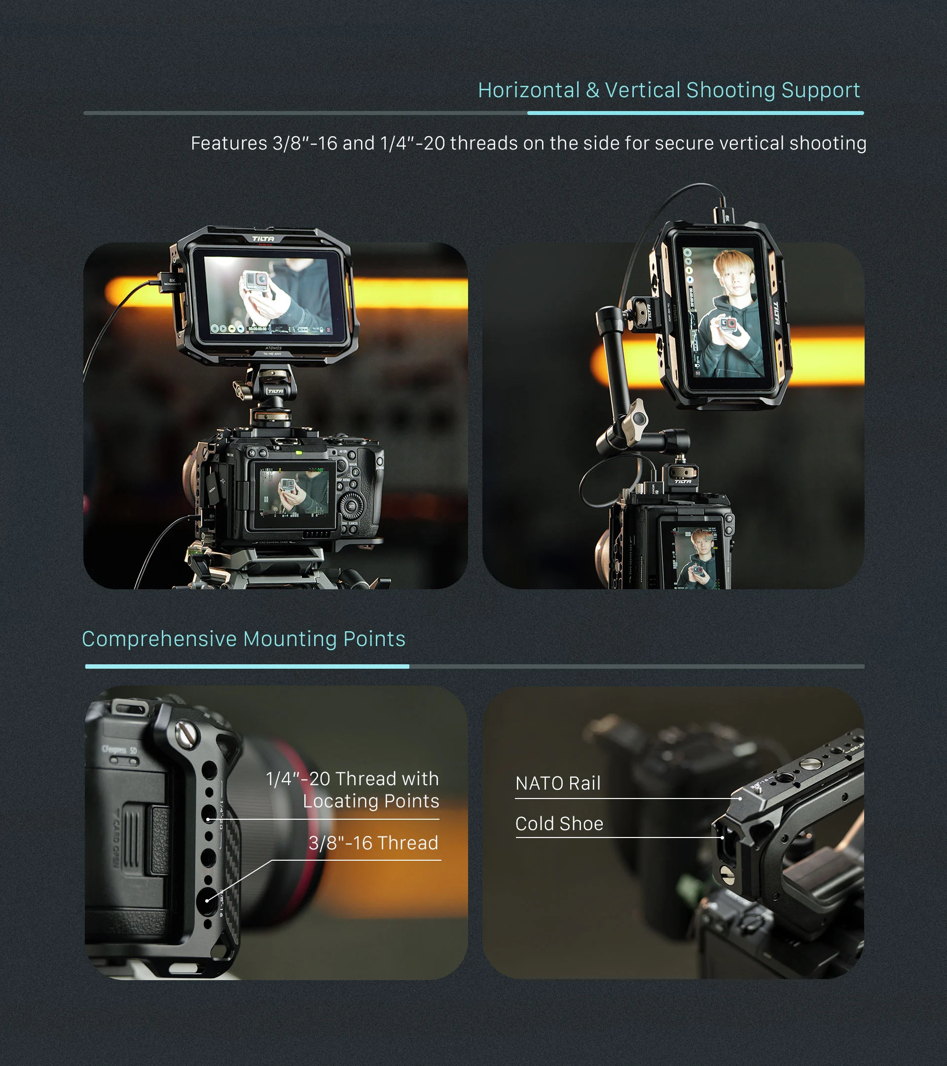 Camera Cage for Canon C50 Pro Kit – Black