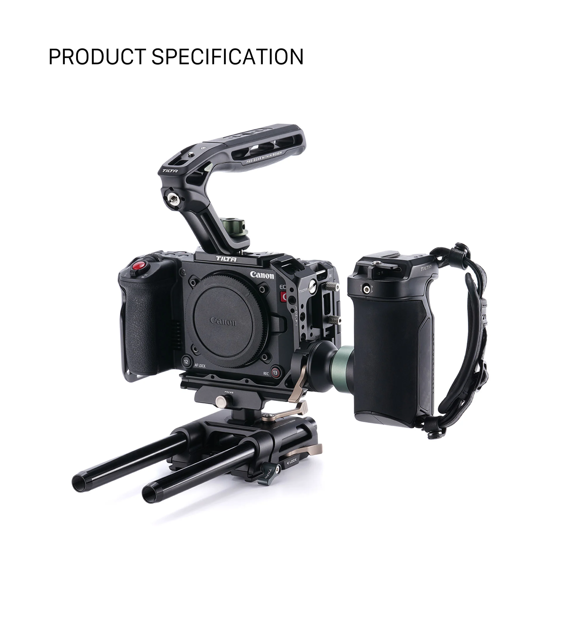 Camera Cage for Canon C50 Pro Kit – Black