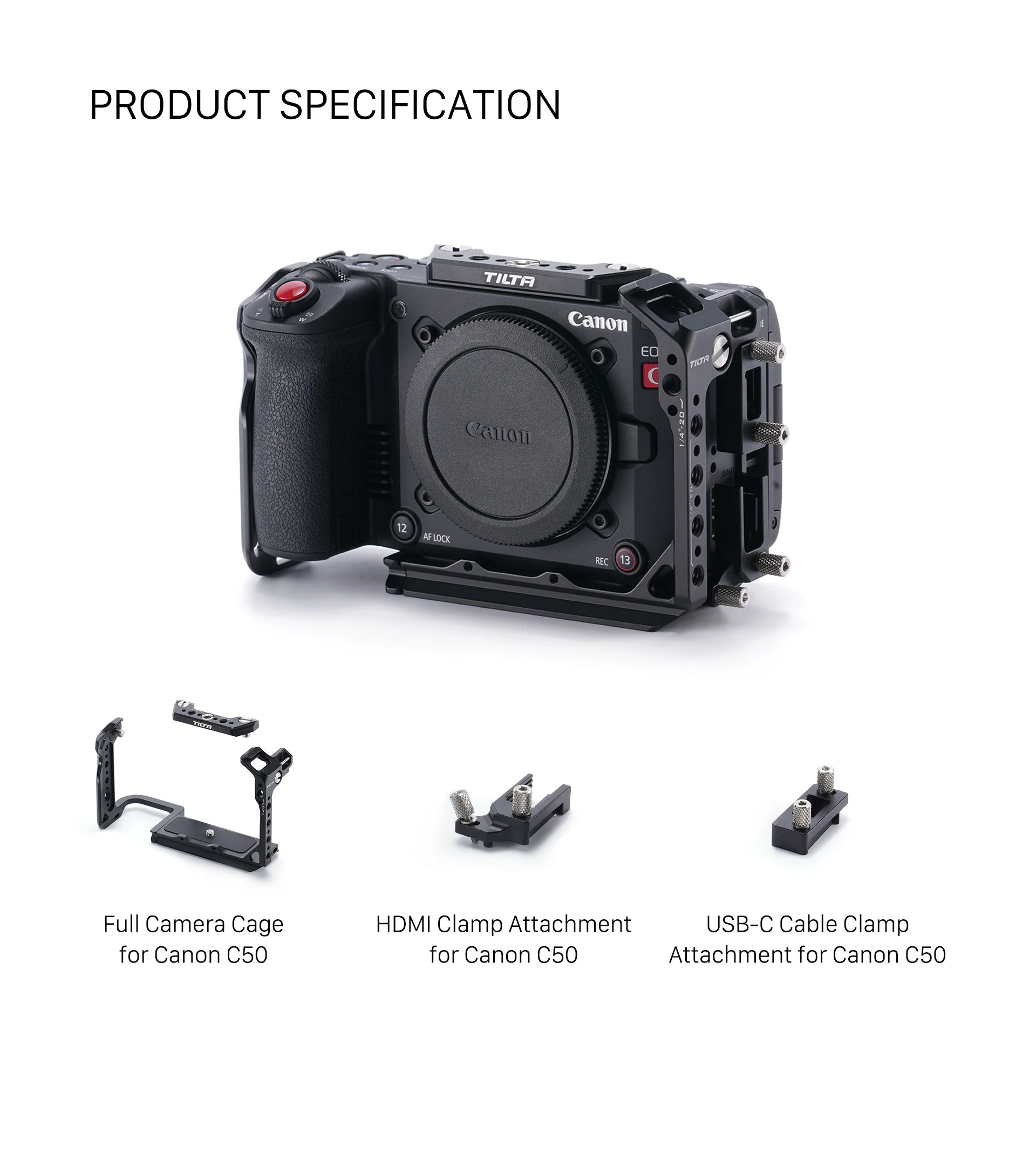 Full Camera Cage for Canon C50 – Black