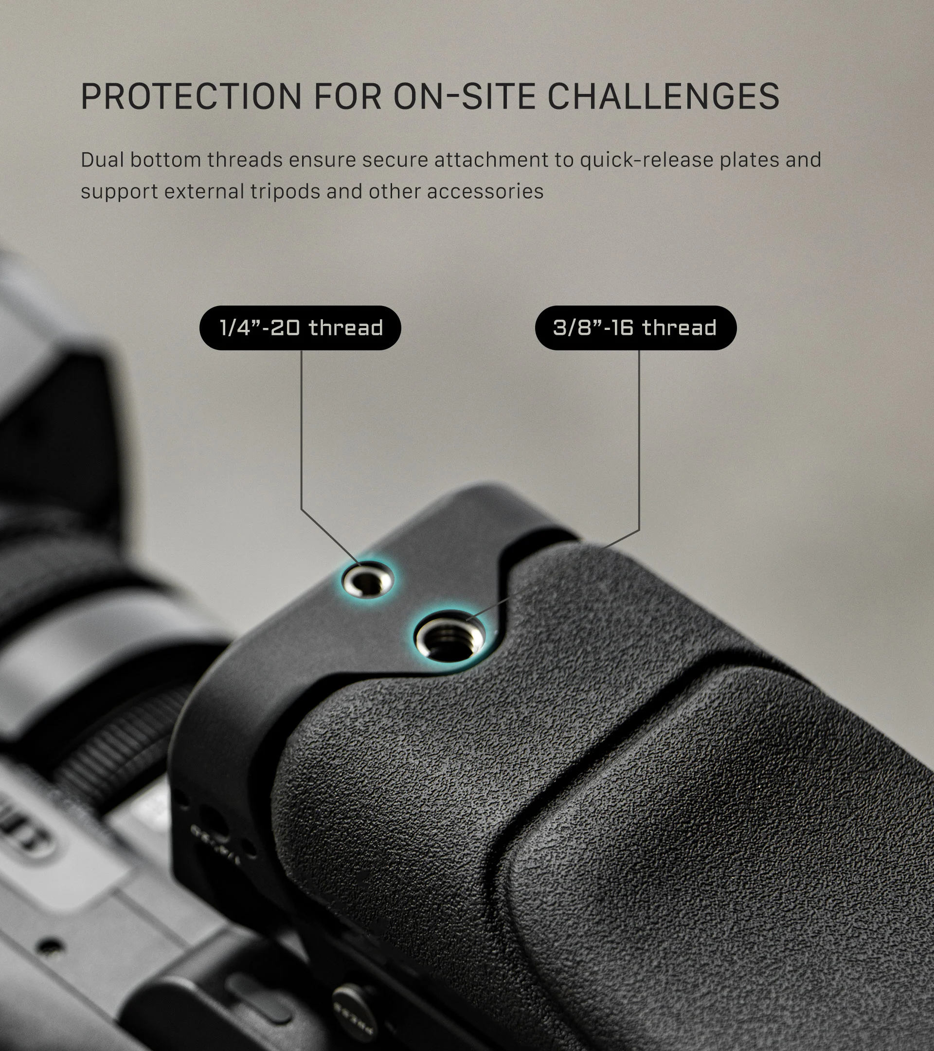 Tilta Extendable Shoulder Pad Baseplate for Camcorders – Black