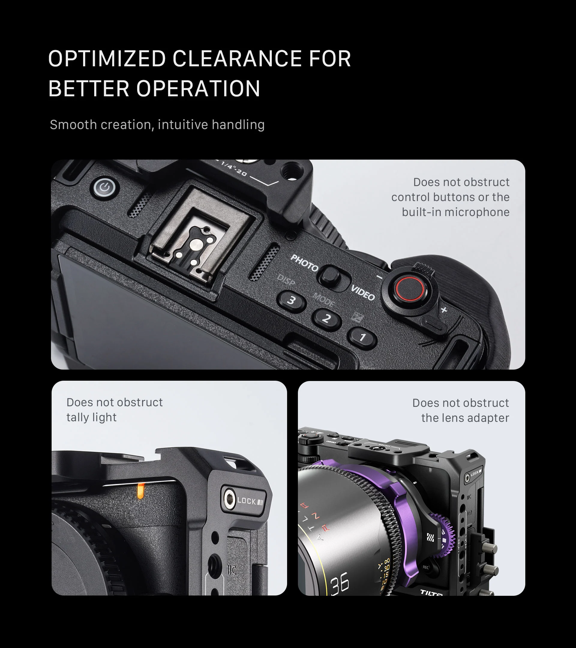 Full Camera Cage for Nikon ZR – Black