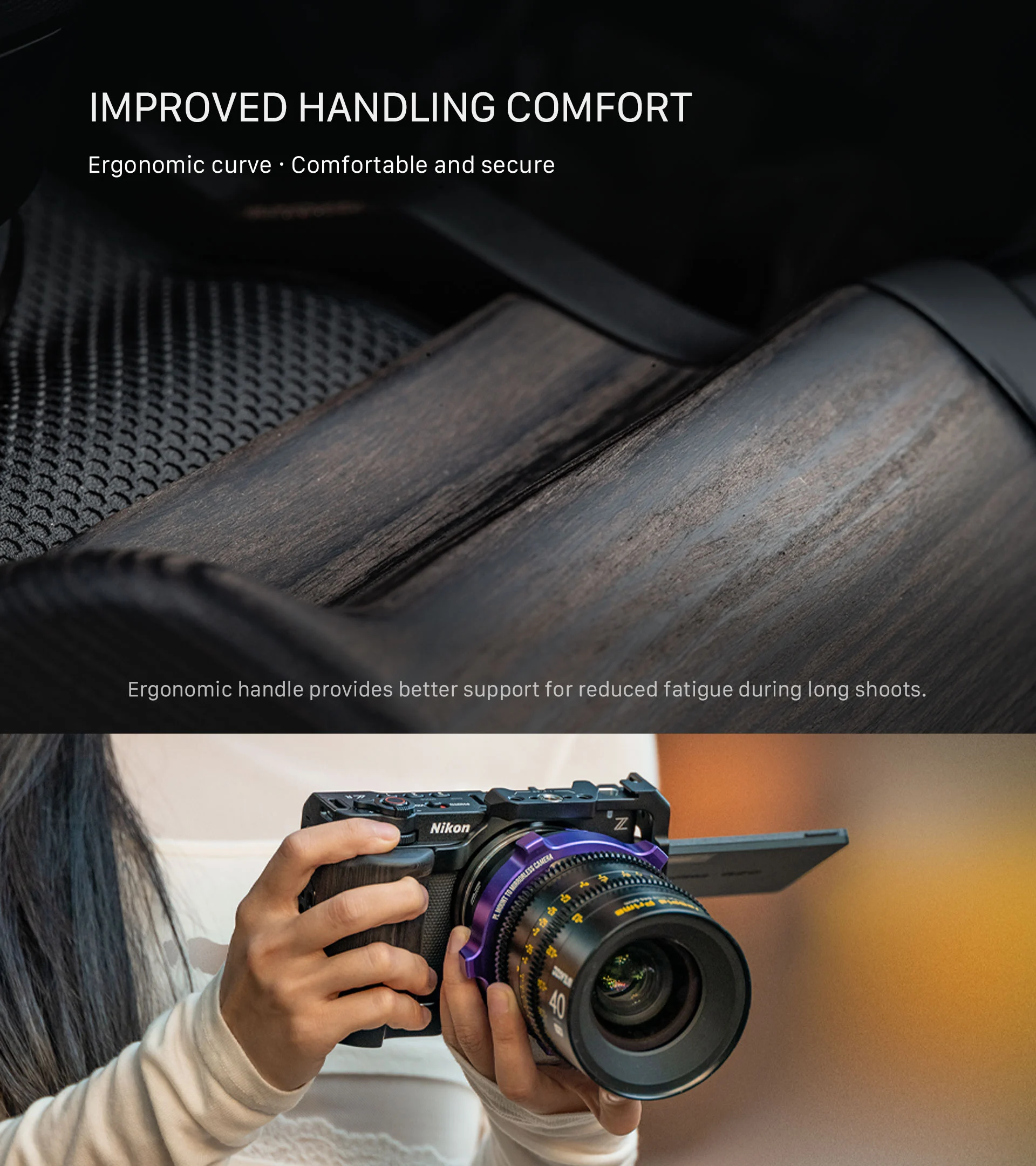 Full Camera Cage for Nikon ZR – Black