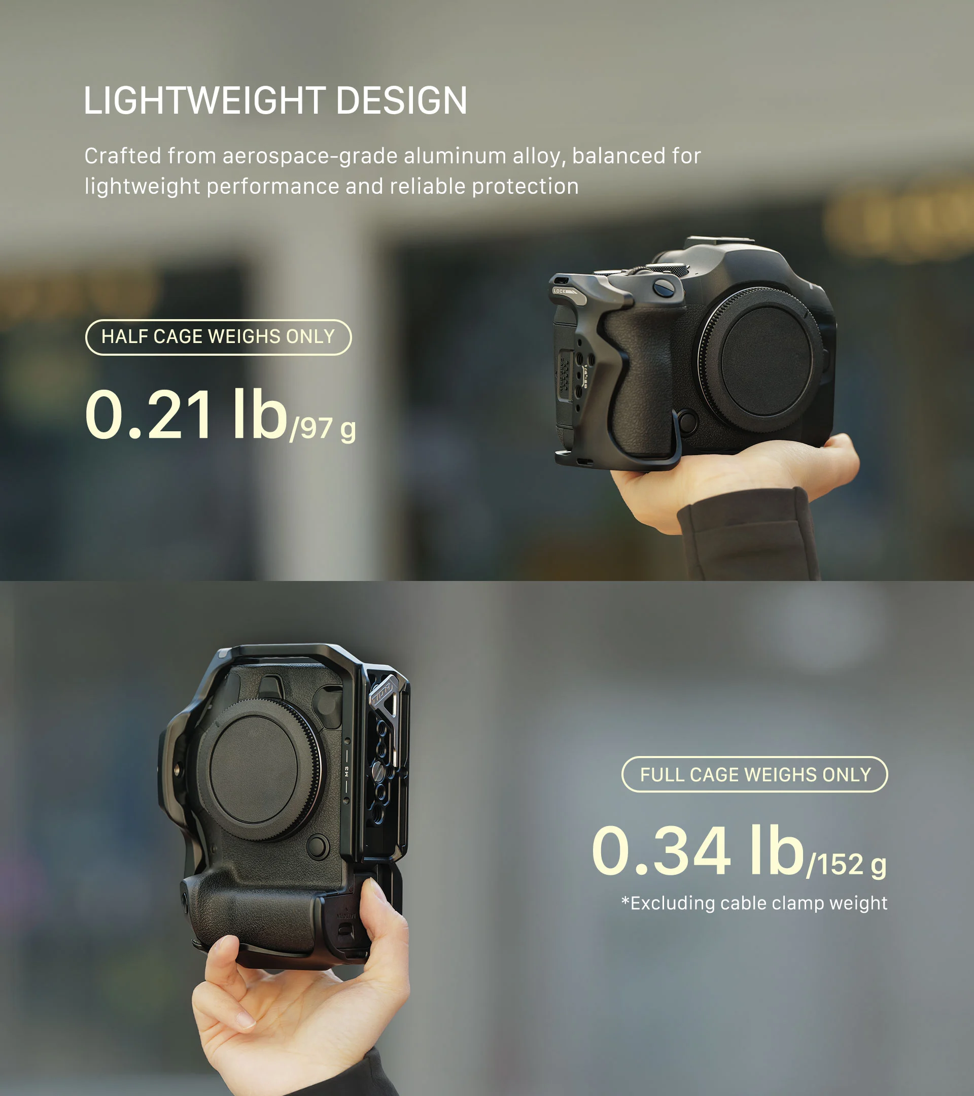 Camera Cage for Canon R6 Mark III Lightweight Kit – Black