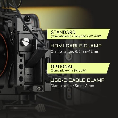 Camera Cage for Sony Alpha 7 V Power Kit – Black