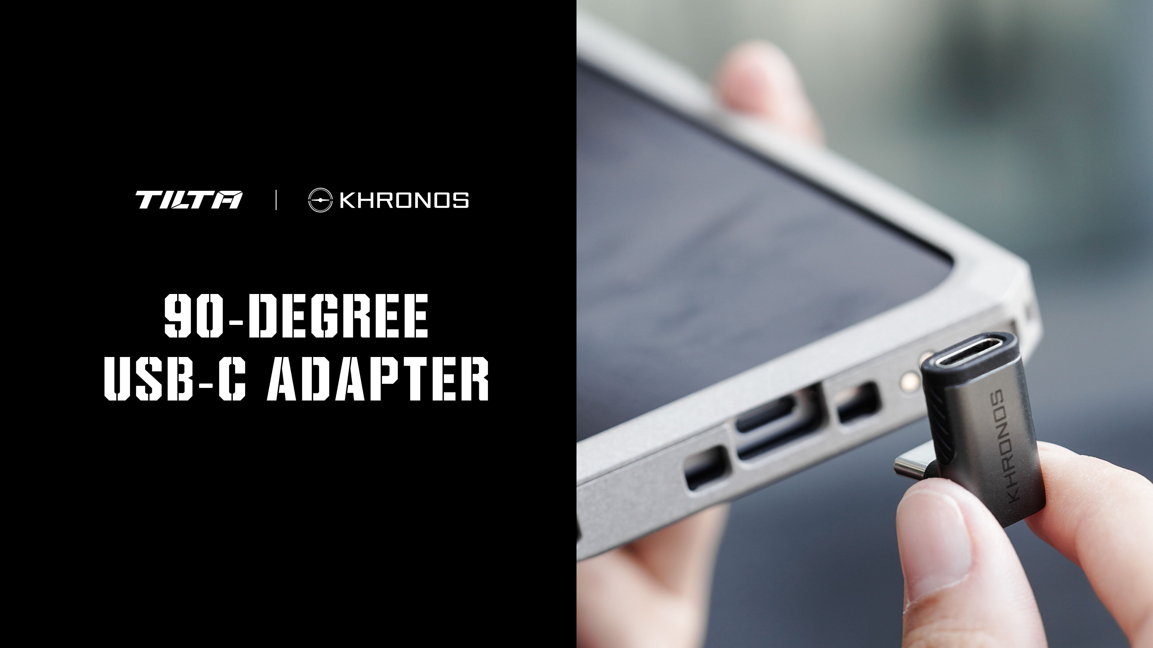 Khronos 90-Degree USB-C Adapter – Space Grey