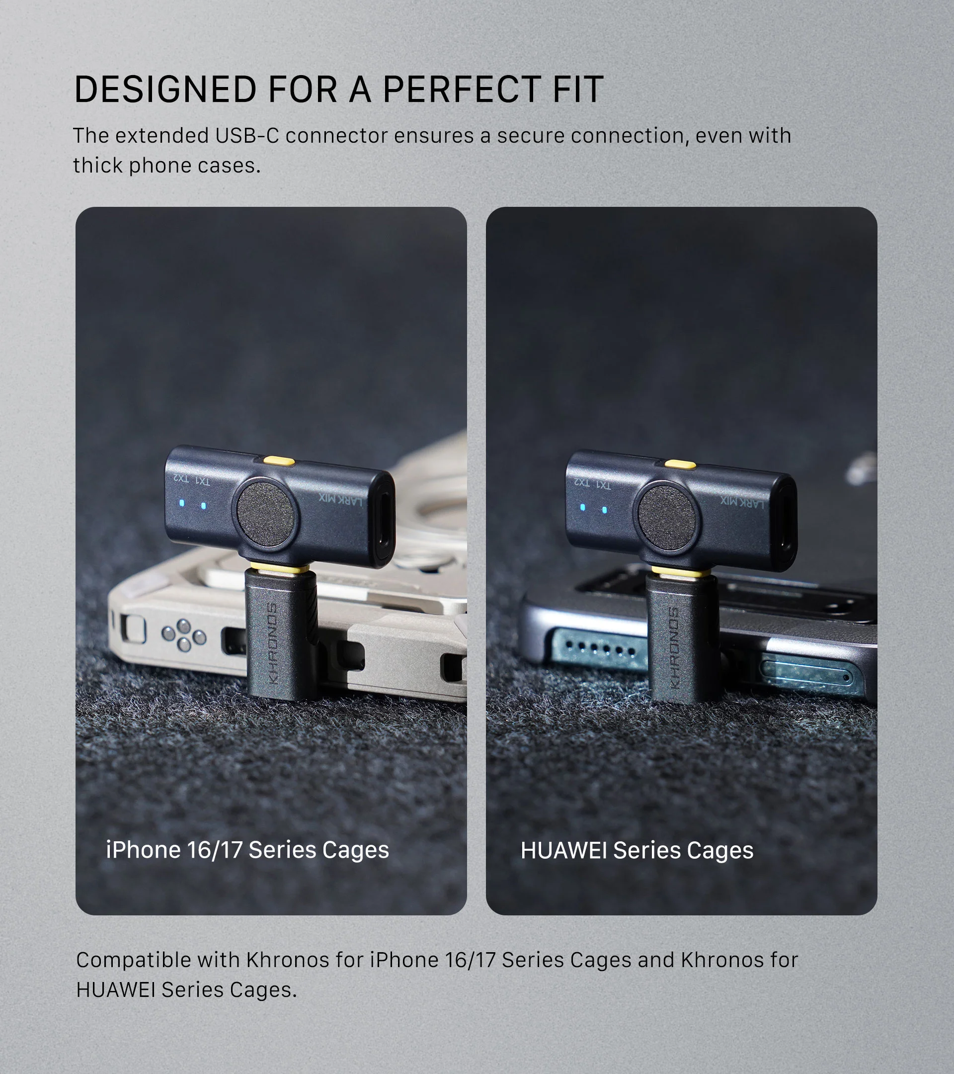 Khronos 90-Degree USB-C Adapter – Space Grey