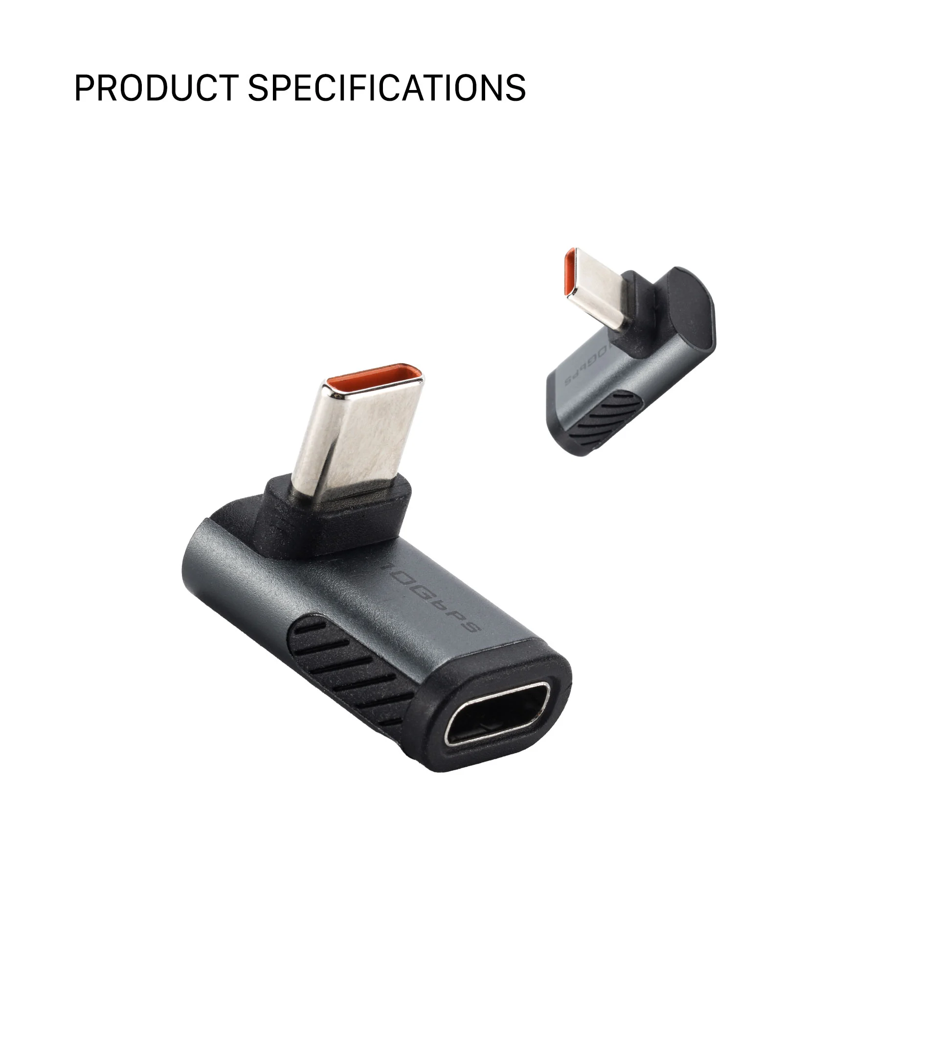 Khronos 90-Degree USB-C Adapter – Space Grey