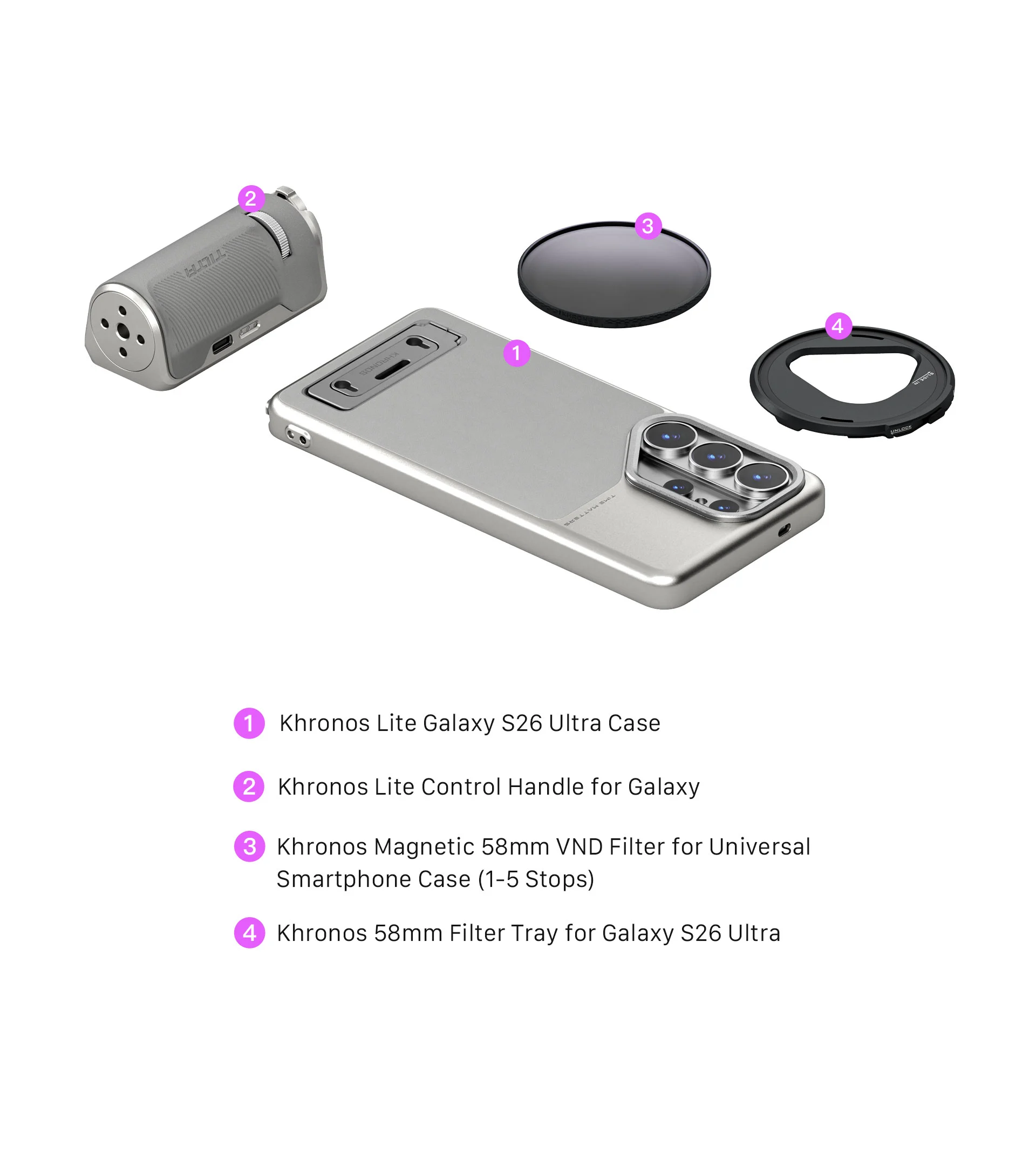 Khronos Lite Galaxy S26 Ultra Creator Kit – Silver