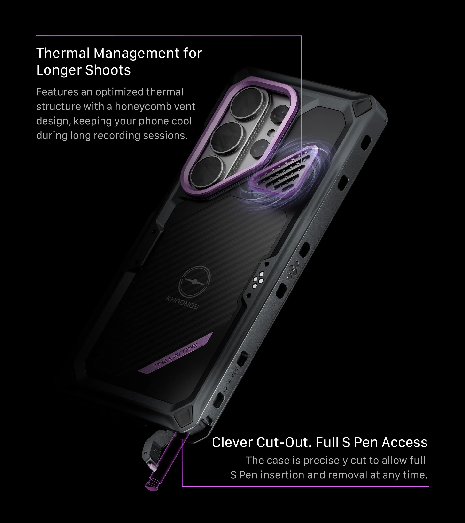 Khronos Galaxy S26 Ultra Case – Space Grey