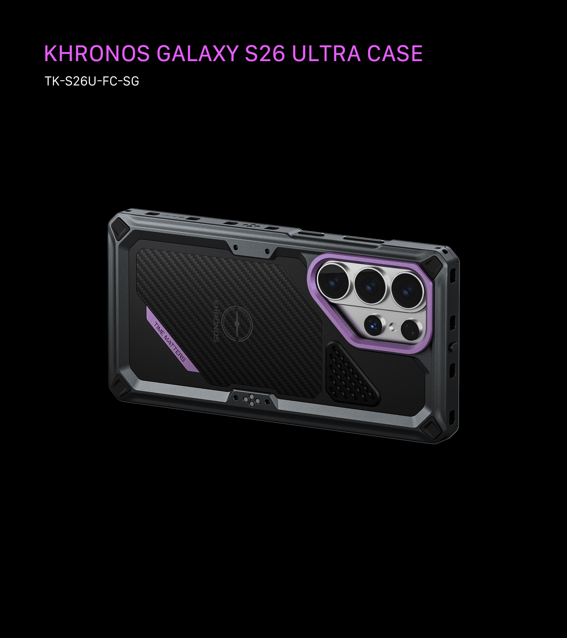 Khronos Galaxy S26 Ultra Case – Space Grey