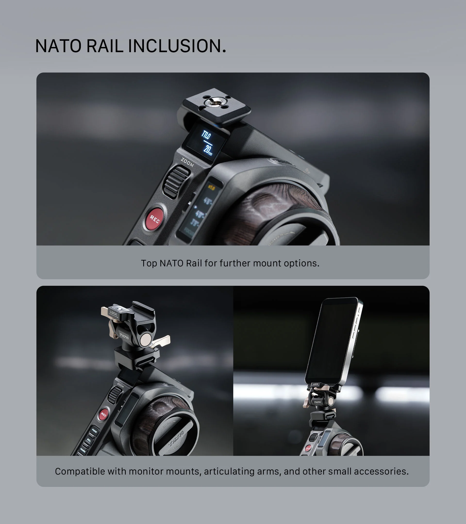 Mounting Bracket for Nucleus-M II FIZ Hand Unit