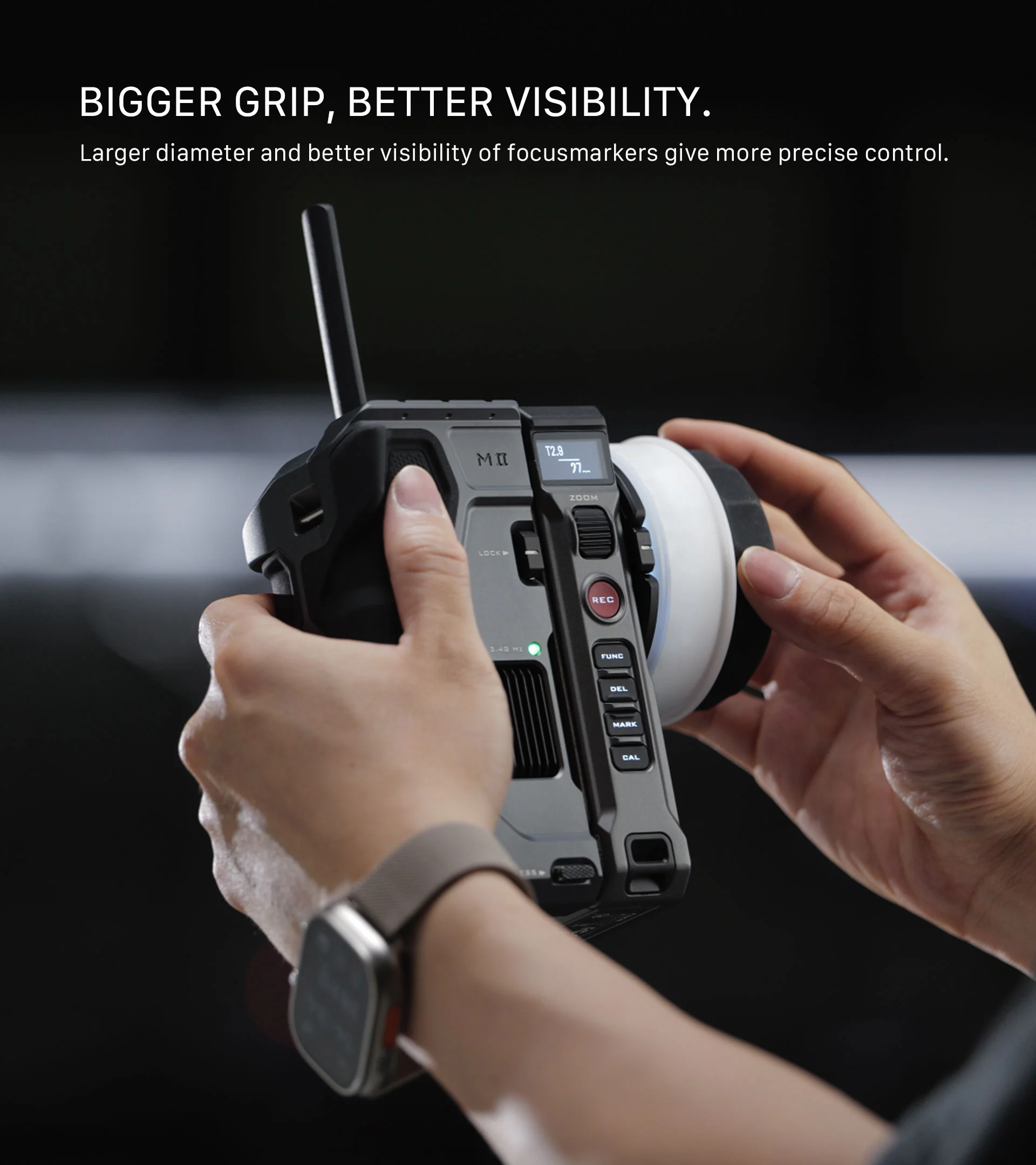 Extended Hand Wheel for Nucleus-M II FIZ Hand Unit