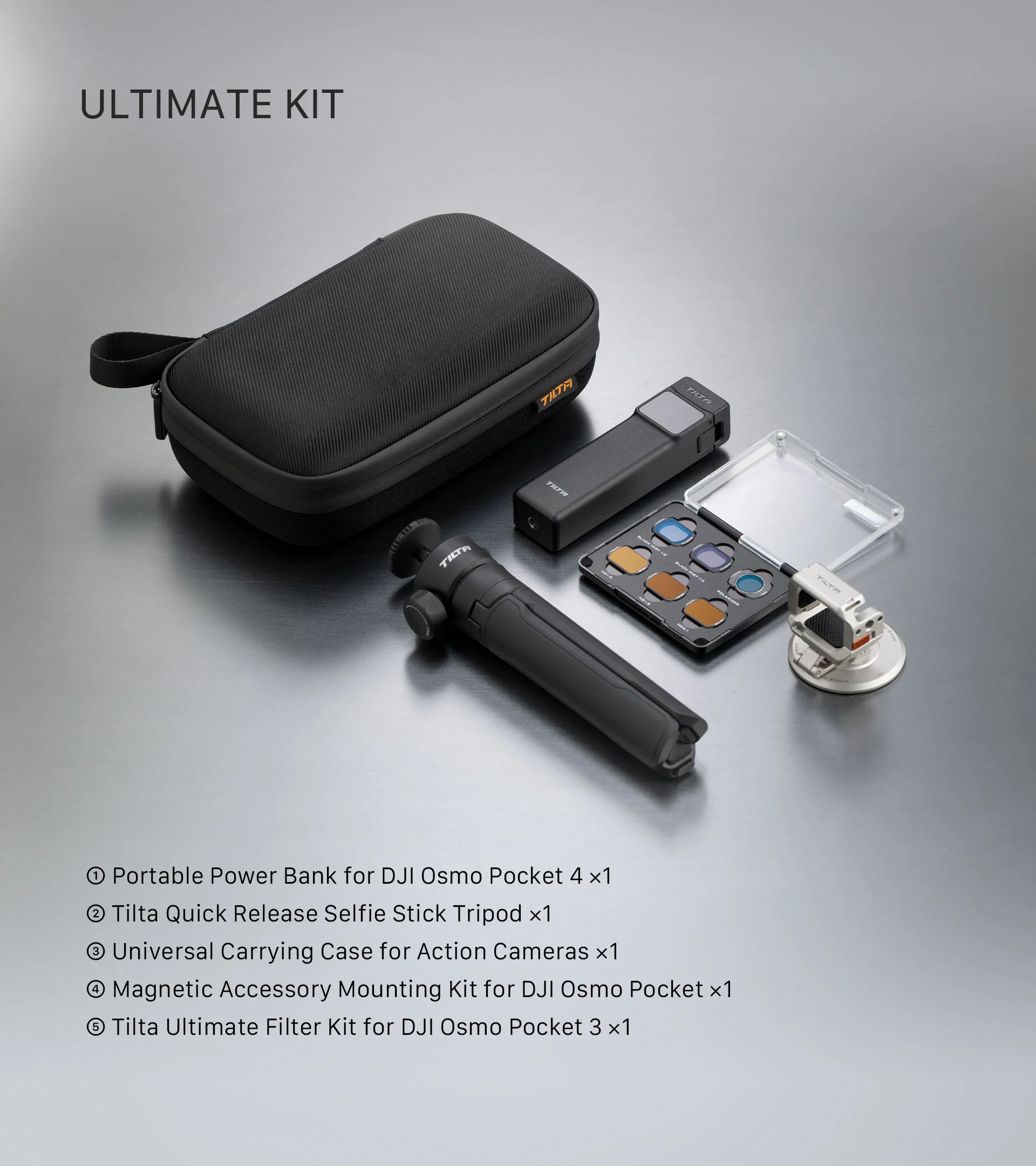 Tilta Expansion Accessories for DJI Osmo Pocket 3/4 Ultimate Kit