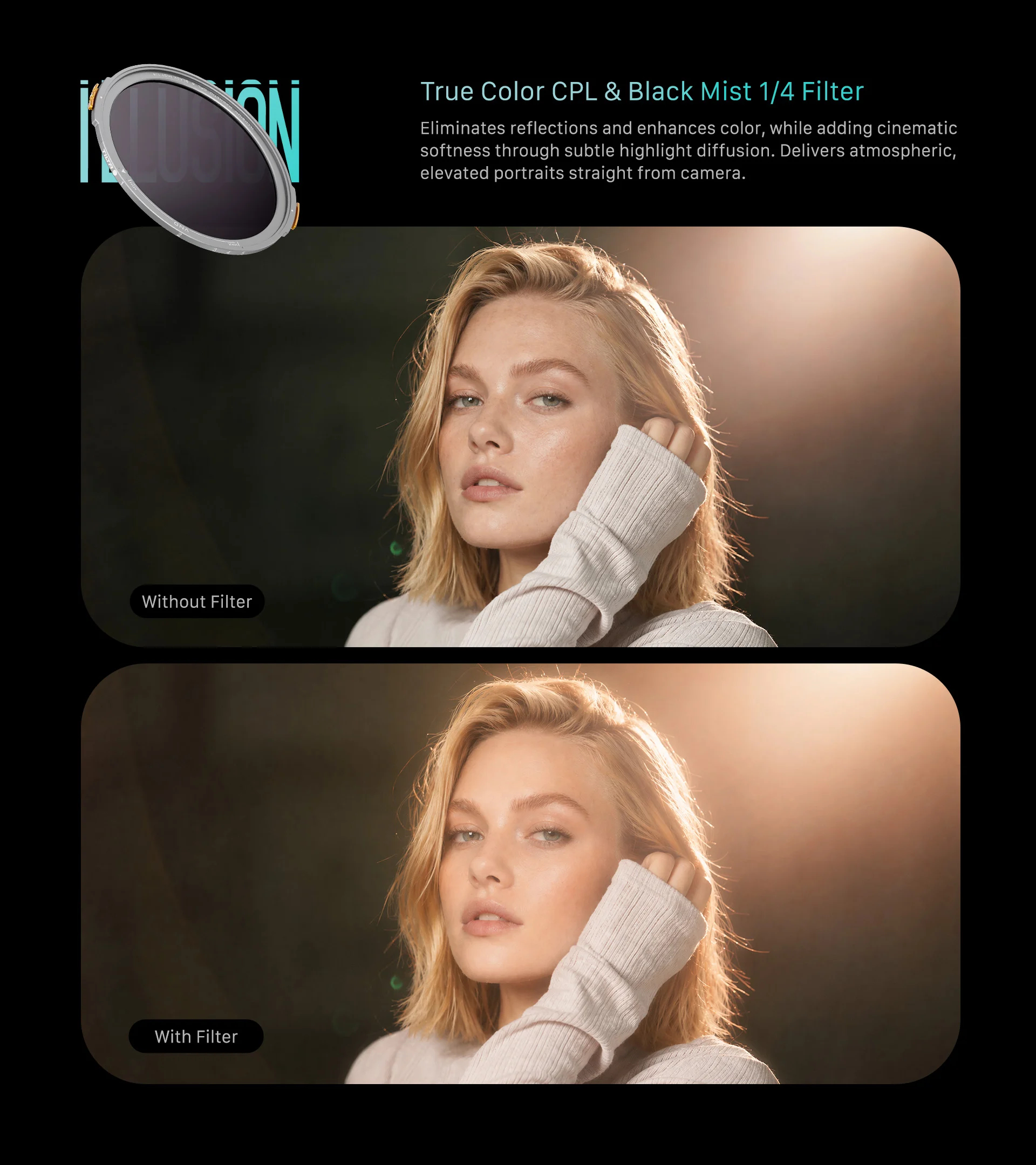 illusion Magnetic Filter Ultimate Kit (1-10 Stops VND, CPL, Black Mist)
